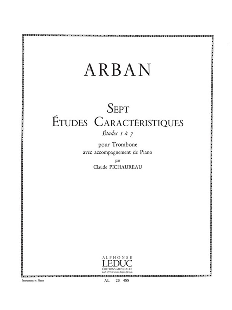 7 Etudes Caracteristiques
